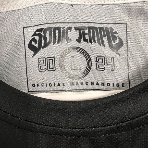 Sonic Temple Soccer Jersey Columbus Crew Style 2024 Mens Size Large Black Yellow - Picture 9 of 10